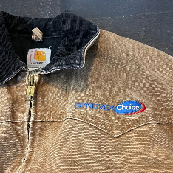 VTG Carhartt Jacket Mens Medium J14 BRN Synovex Choice in brown HTF western coat - Picture 3 of 16